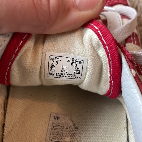 VANS Men's Primary Check Old Skool Shoes men’s size 7.5 women’s size 9 - Picture 2 of 4